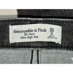 Abercrombie & Fitch NEW  The Flare Ultra High Rise Black Denim Jeans Size 26 2 L Photo 2