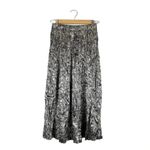 Diane Von Furstenberg Vintage  Black Silver A-line Skirt Photo 2