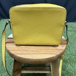 Kate Spade Hayes Leather Camera Crossbody Bag Bow Ribbon Sunflower Yellow Photo 8