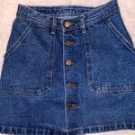 Blue Jean Mini Skirt Photo 0