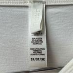 SKIMS  Vintage Cropped Long Sleeve Pullover Top Round Neck Stretchy White 3X Photo 6