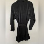 ZARA Black Pleated Dolman Sleeve Dress Photo 7