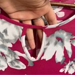 Clara Sun Woo Womens Tunic Top Berry Pink White Asymmetrical Hem Size Small Photo 8