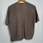 Loft  Open Front Lightweight Open Front Cardigan Sweater Women’s Size Small Brown Photo 3