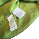 Anne Klein  Vintage Chartreuse Silk Blouse Button Front LongSleeve Size 14 in EUC Photo 7