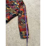 Sharon Endick Size S Multi Color Tapestry Jacket‎ Three Button Closure Artsy Red Photo 6