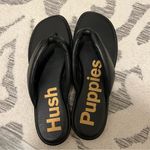 Hush Puppies Emily Toepost Sandal in Black Leather Size 10 NEW Photo 8