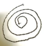 Trifari Crown vintage silver tone long chain necklace Photo 4