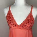 French affair  Scoop Babydoll Chemise in Coral Size XL Slip Dress Lace Photo 5