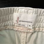 Anthropologie  Cream White Cropped Cargo Pants Tie Waist Womens Size 29 Photo 9
