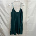 Victoria's Secret Vintage  1990s emerald green satin chemise slip dress lingerie Photo 4