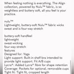 Lululemon New without tag  nulu align crop tank size 6 kaleidofloral Photo 3