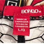 Bongo  Womens Top Size L Red Black Lace Plunging Neckline Sexy Lace Clubwear Photo 1