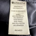 Athleta  Brooklyn Mid Rise Ankle Pants Tapered Pocket Rib Knit Trim Navy Blue 8P Photo 3