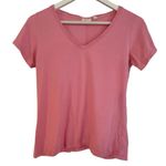 C&C California C&C pink vneck cotton tshirt size xs Photo 0