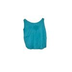 Jams World Women's Tank Top Sleeveless Relaxed Hawaiian Solid Teal Blue Medium Photo 5