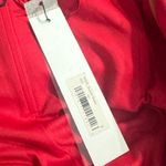 Mac Duggal Bustier Gown Women's 8 Red Strapless Sweetheart Maxi Pooled Train Photo 8