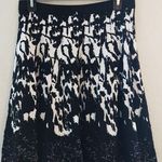 Chelsea and Teodoro Black and white floral print midi skirt Size M Size M Photo 0