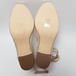 London Rebel Ankle Strap Womens Block Heels Shoes Beige Size EUR 39 Photo 9