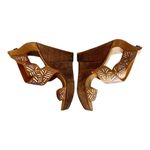 Diane Von Furstenberg  Tribal Opal Wedge Criss Cross Sandals Brown Beige 7.5 EUC Photo 2