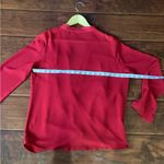 Nice dressy long sleeve blouse ๐น๐น๐น Red Size M Photo 6