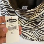 Old Navy Zebra Print Brown and Cream Halter Swimsuit Tank Top size XL Photo 4