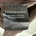 Jonathan Simkhai Leah Ribbed Cable Knit Wool Blend Sweater Chocolate Size XS Photo 12