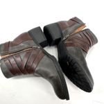 EuroSoft Phoebe Faux Leather Buckle Accent Boot Bootie Size 7 Gray & Brown Photo 2