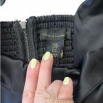 House of Harlow 1960 Women Black Satin Stretch Bustier Corset Crop Tube Tank Top Photo 3