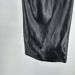 Joie  Sleek Black Women's faux leather fleece lined straight leg pants 12 soft Photo 3