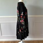 Philosophy Floral Embroidered Black Dress/Tunic Size Medium Boho Hippie Sz Med Photo 7