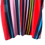 Lulus Multicolor Striped V-Neck Tank Top w/ Tie Back – Size M Photo 4