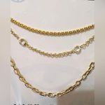 Nice & Bella Gold Layered Necklace with small crystal Photo 3