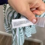 Universal Threads Universal Thread Green White Striped Cotton Midi Dress Size Large NWT Photo 5