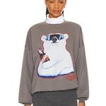 The Laundry Room Polar Bear Coca Cola Jumper in Gravity Grey Small Womens Sweats Photo 0