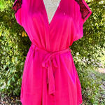 Linea Donatella Hot Pink Babydoll Chemise And Robe Set Size XL NWT Boudoir Photo 0