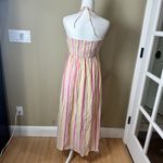 Old Navy  Cotton Gauze Halter Style Striped Sundress Maxi Dress Size Medium Photo 6