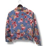 Marsh Landing Women Blue Floral Button Front Light Jacket Large Spring Bloomcore Photo 1