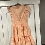 Cleobella  Peach eyelet Mini Dress medium‎ Photo 8