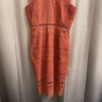 Bardot Mariana Lace High Neck Sheath Dress Mor Rose Size 6 Photo 4