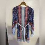 BCBGMAXAZRIA Jenissa Blossoms Kimono-Sleeve Wrap Dress Size XXS multicolor dress Photo 13