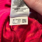 Columbia  Womens Size Large Pink Orange Stripe Quarter Zip Fleece Pullover Jacket Photo 4