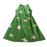 Girls From Savoy Anthropologie Green Star Print Silk Dress A Photo 2