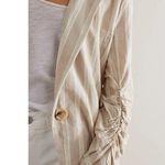 Free People  Fern Blazer in Dusty Beige Size Medium Photo 3
