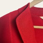 Misook Exclusively Solid Red Knit Button Front Sweater Jacket Size Medium Photo 1