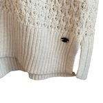 American Eagle America  Eagle Women Tunic Sweater M Ivory Large Loop‎ Open Knit Casual Neutral Photo 5