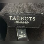 Talbots Black Denim Jacket size 8 Photo 4