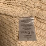 Cozy Casual Beige Knit Open Front Long Sleeve Pocket Cardigan Sweater Size S/M Photo 4