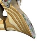 MIA  Jazzy Leather Wood Platform Sandals, Sz 8 Photo 9