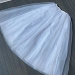 White Tulle Skirt Size Large Photo 3